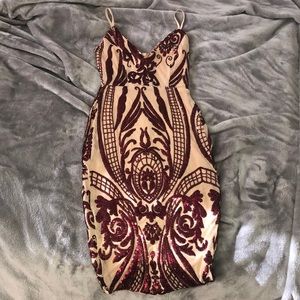Fashion nova sequin bodycon dress